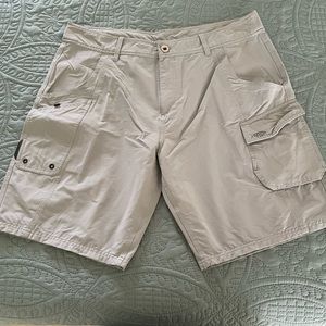 AFTCO Stealth Fishing Shorts Color Light Grey size 38